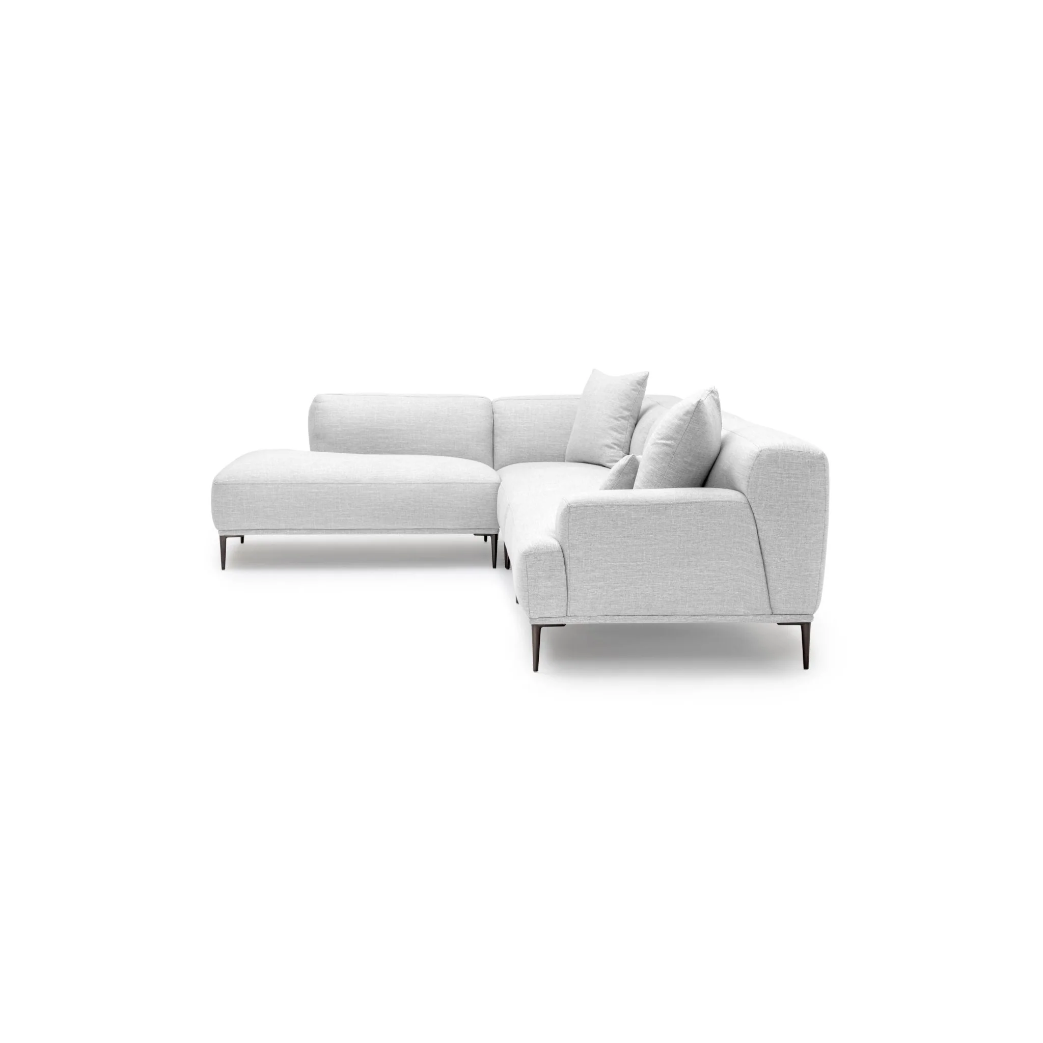 Amelia Corner Sofa - Silver - Image 3