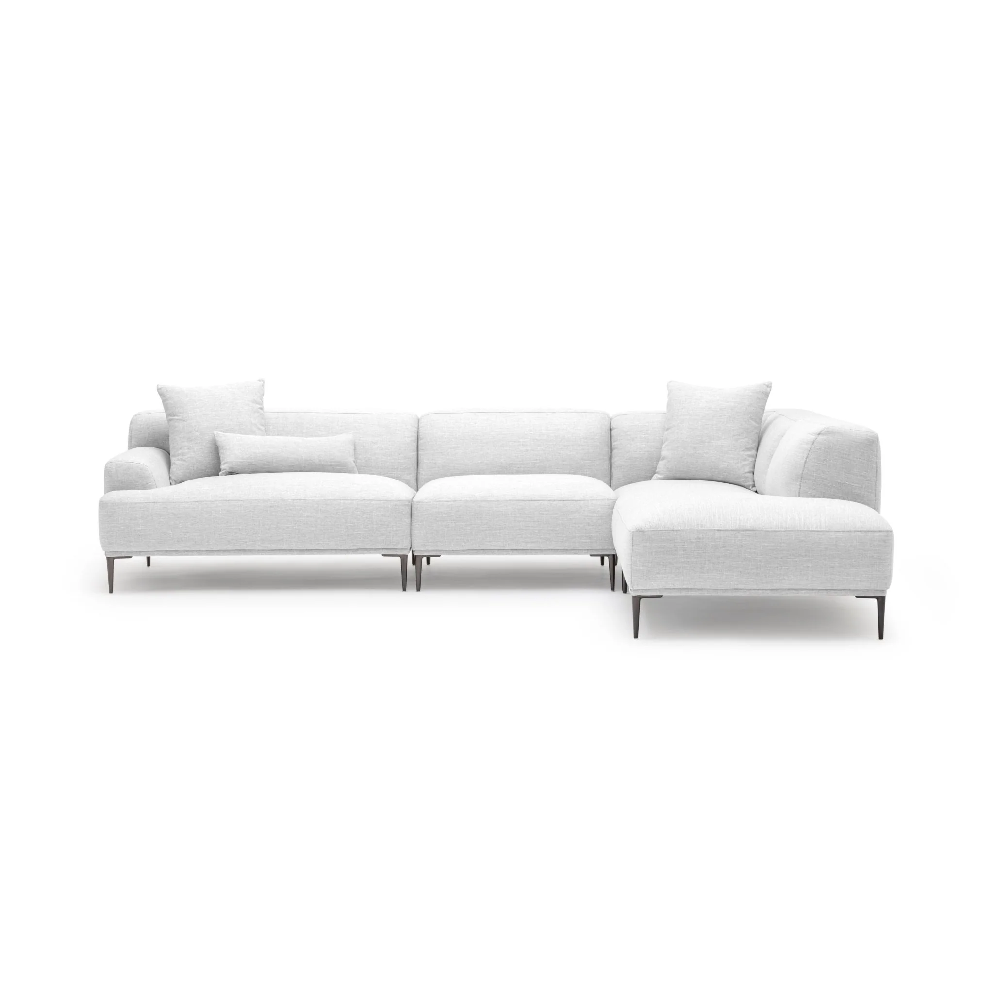 Amelia Corner Sofa - Silver - Image 5