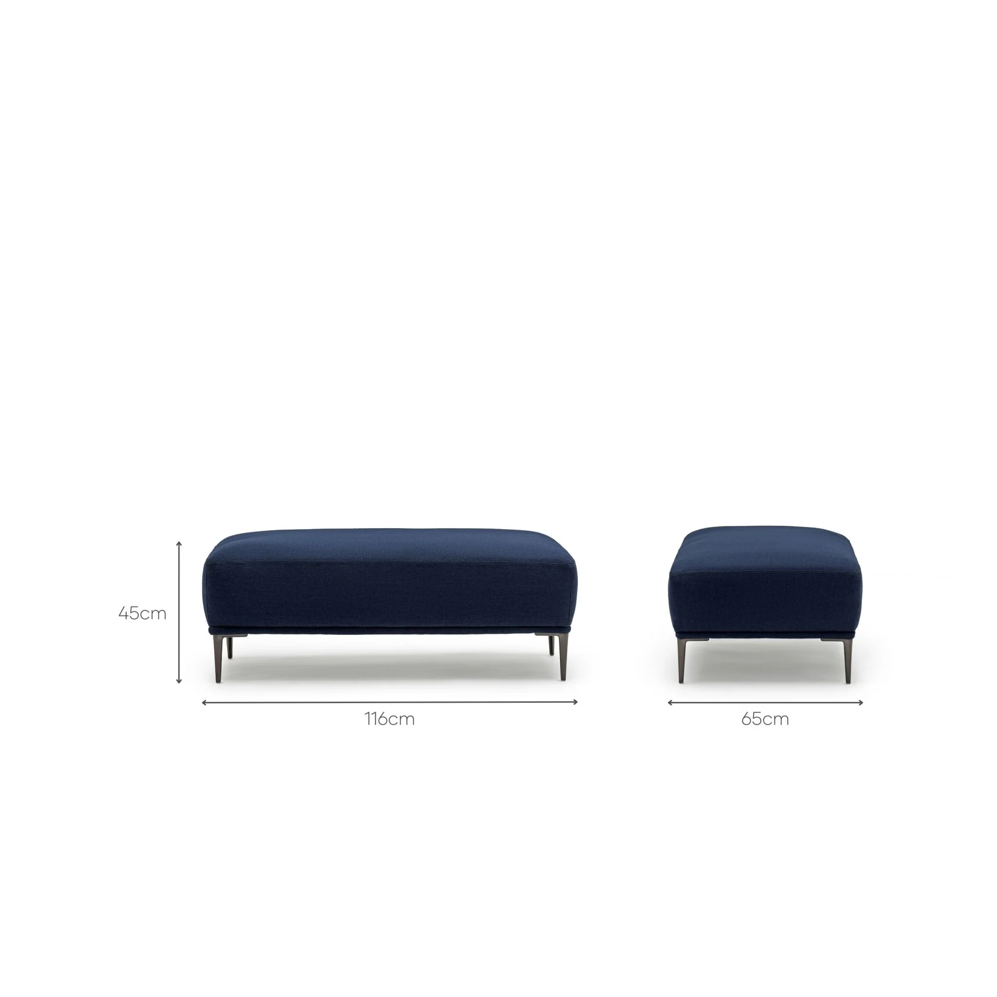 Amelia Ottoman - Midnight Blue - Image 3