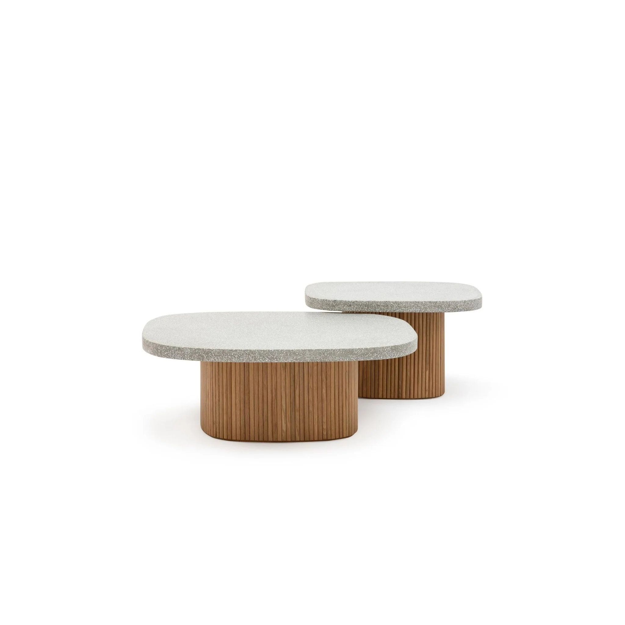 Gion Coffee Table 95 - Light Oak & Warm Grey - Image 3