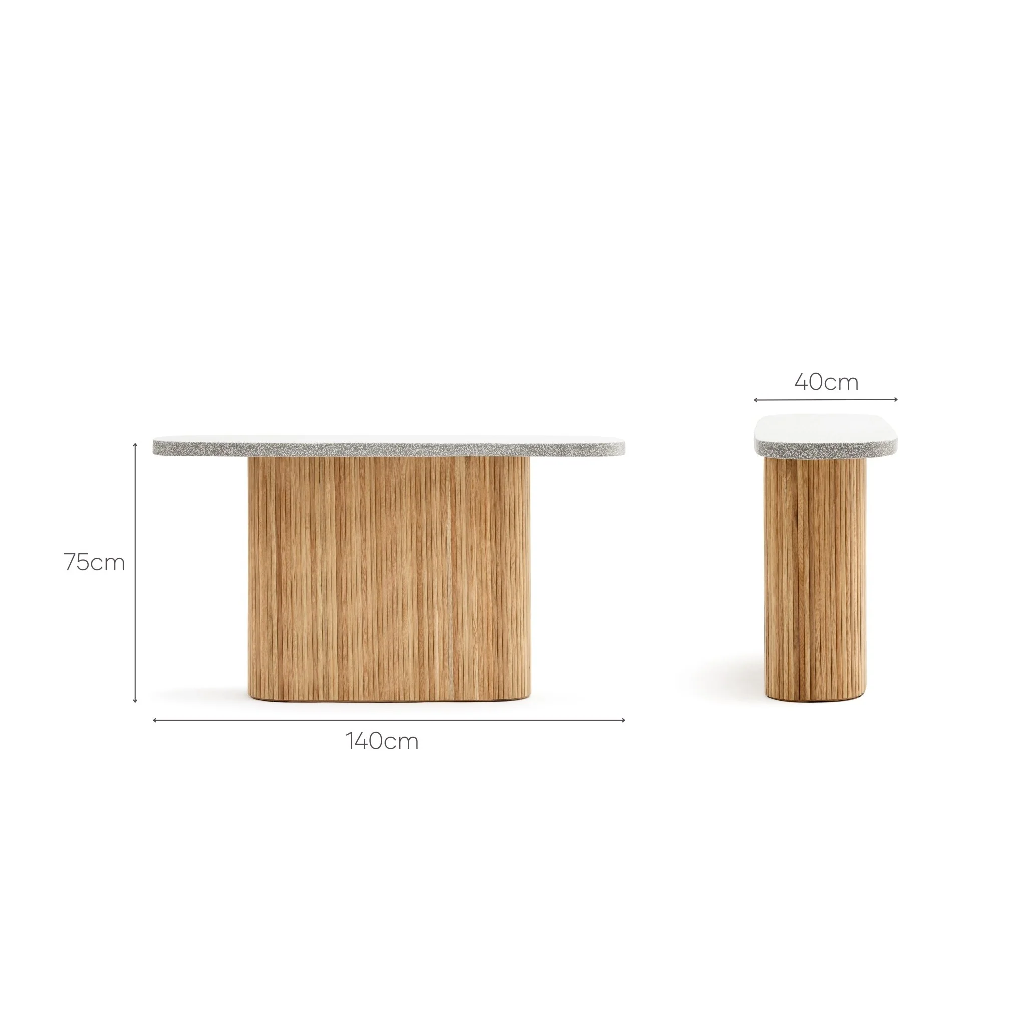 Gion Console 140 - Light Oak & Warm Grey - Image 10