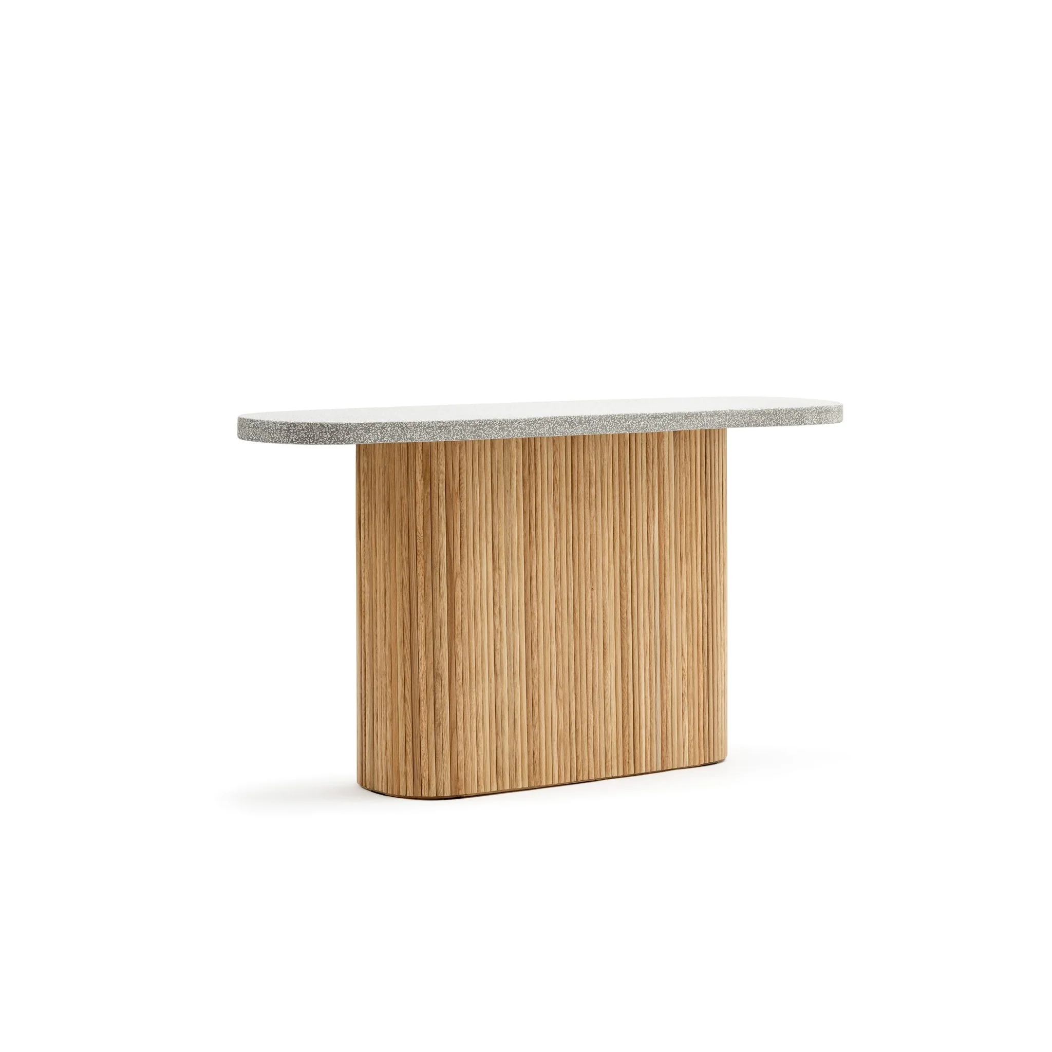 Gion Console 140 - Light Oak & Warm Grey - Image 3