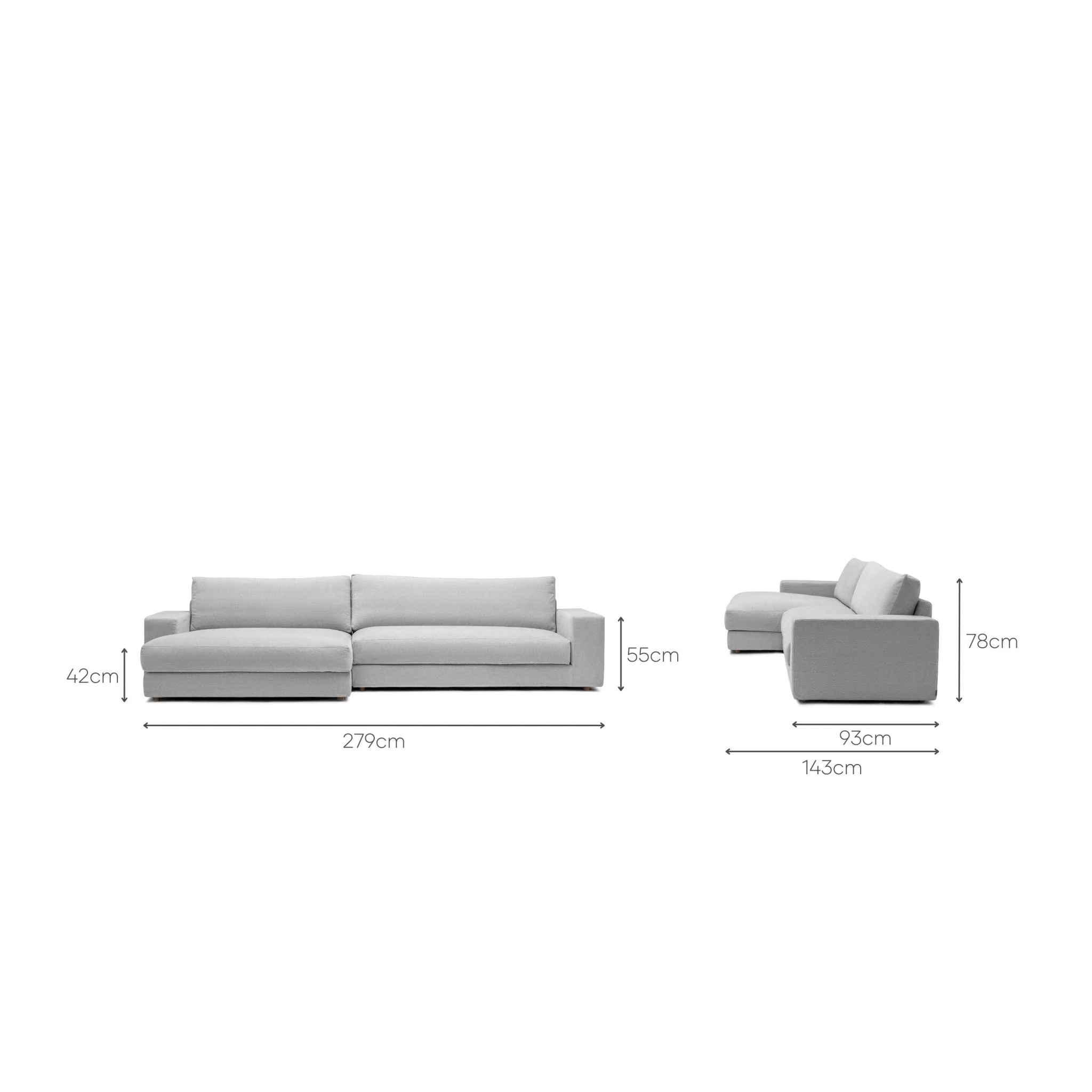 Hansen L Shaped Sofa - Alice Pearl - Image 20
