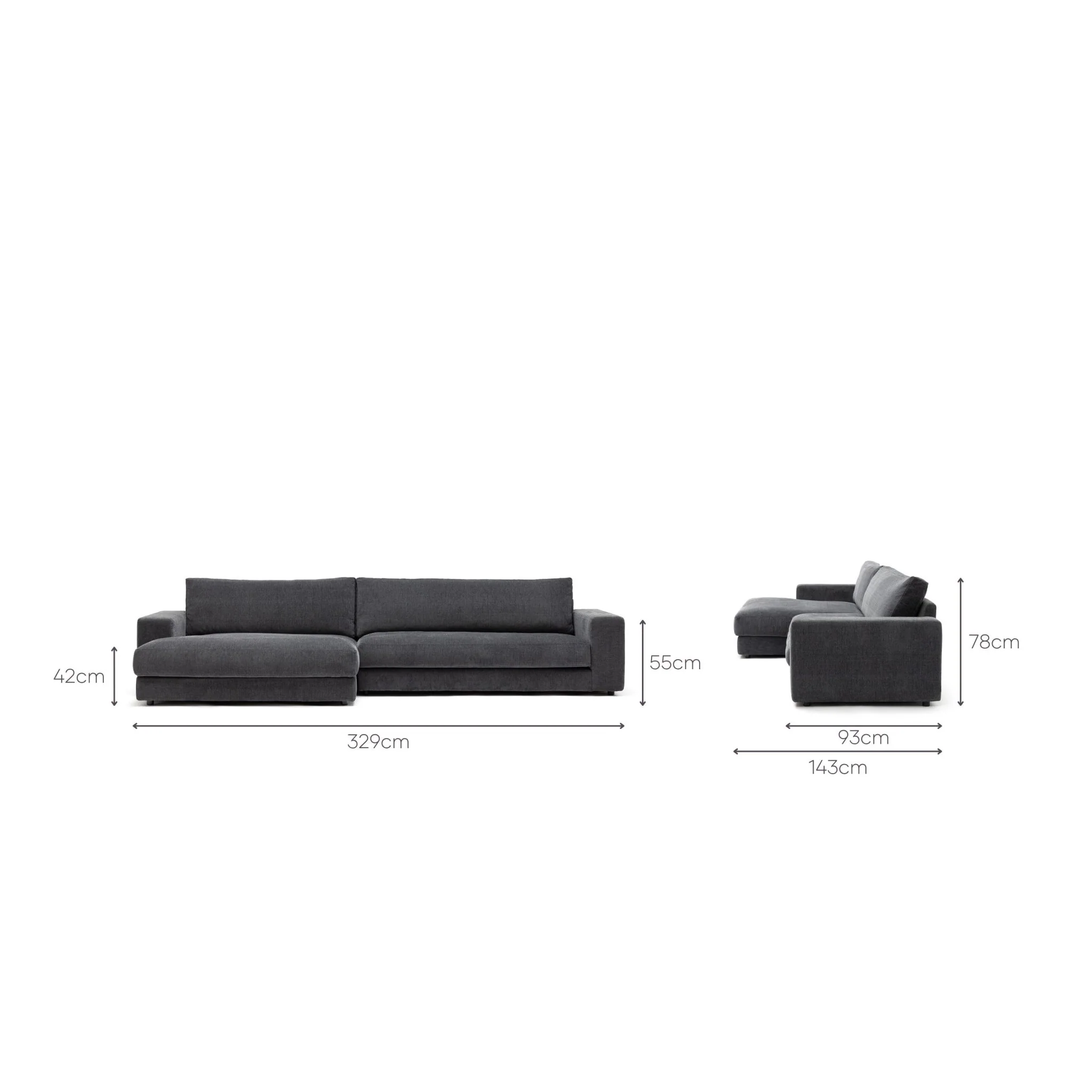Hansen L Shaped Sofa - Black Forest - Image 14
