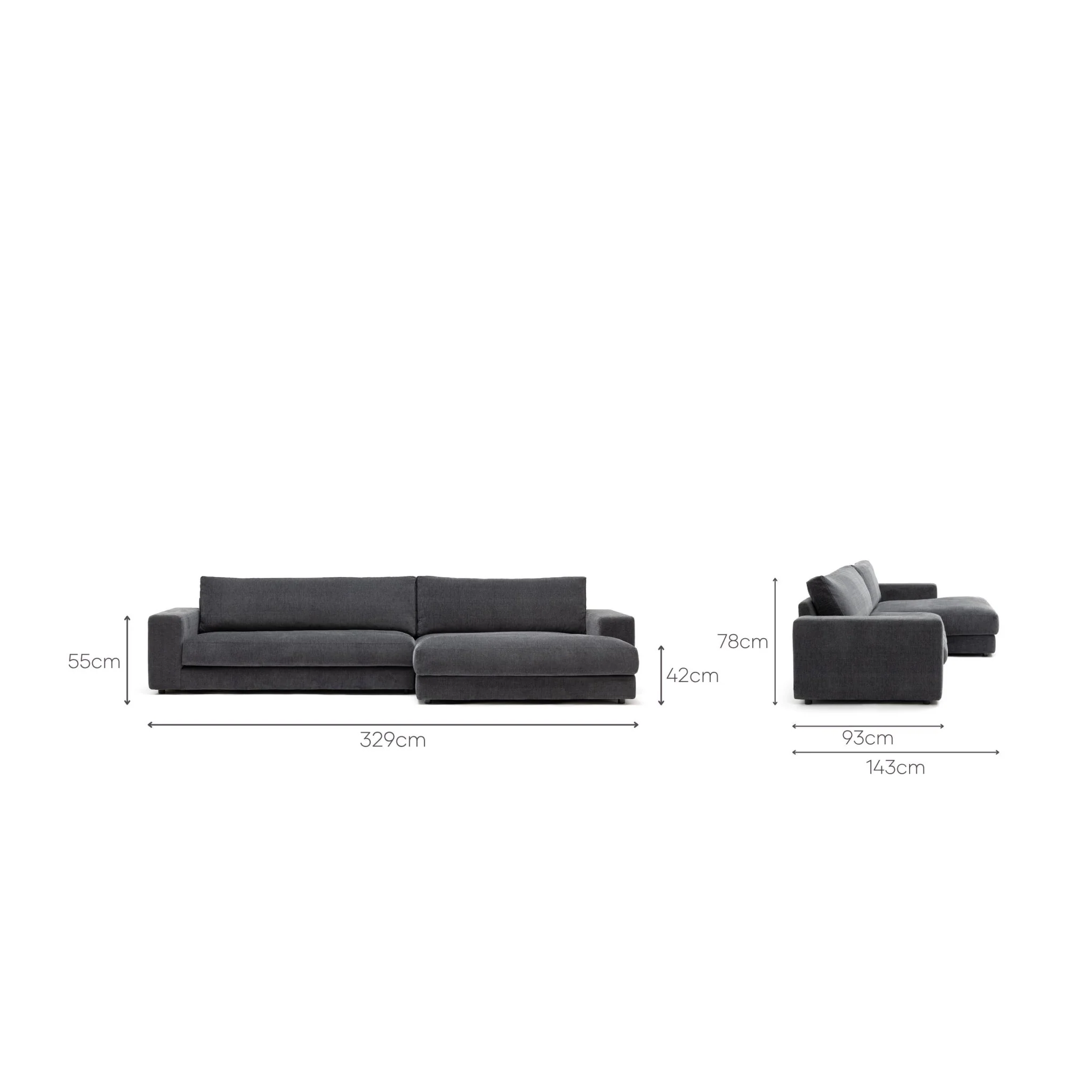 Hansen L Shaped Sofa - Black Forest - Image 7