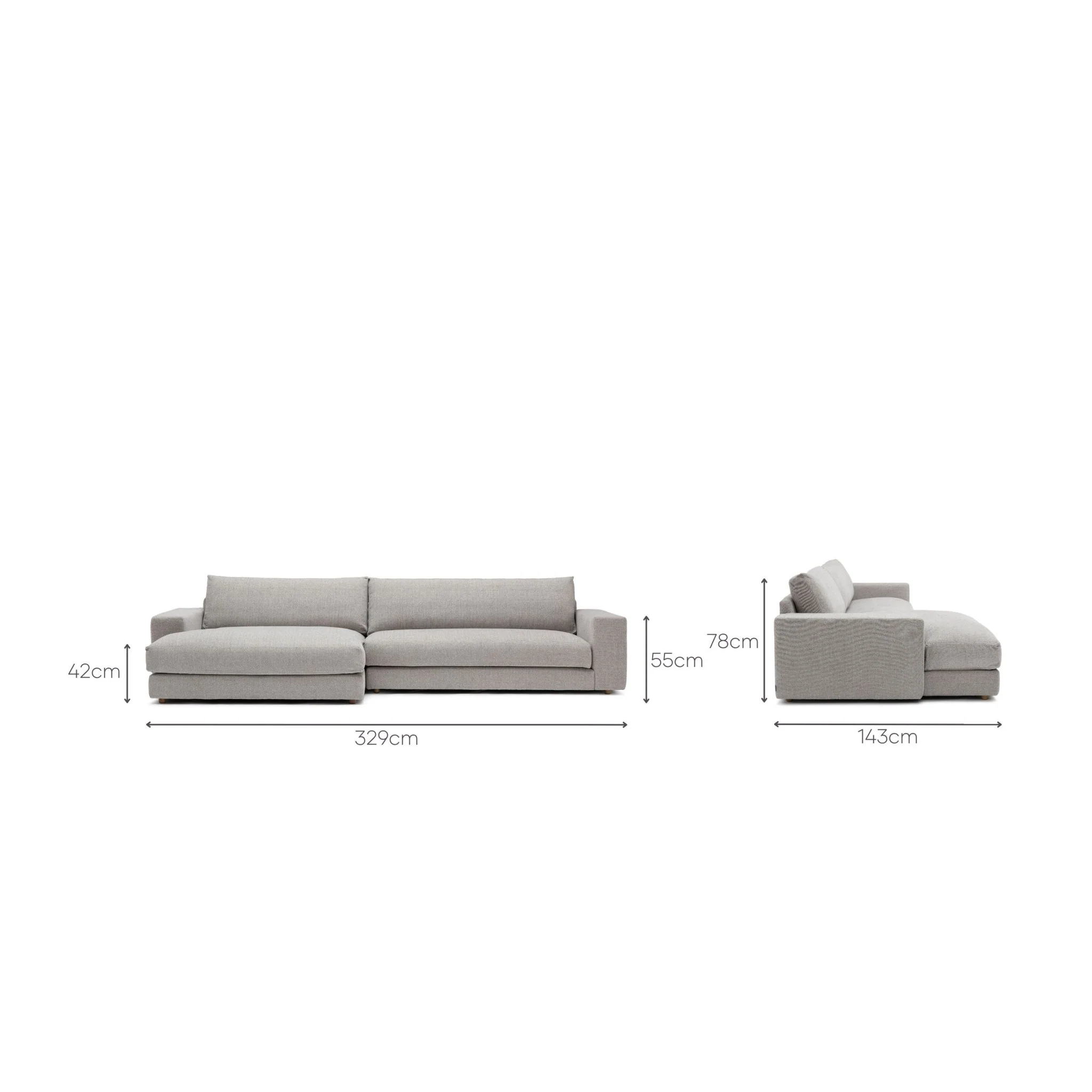 Hansen L Shaped Sofa - Sylvia Haze - Image 4