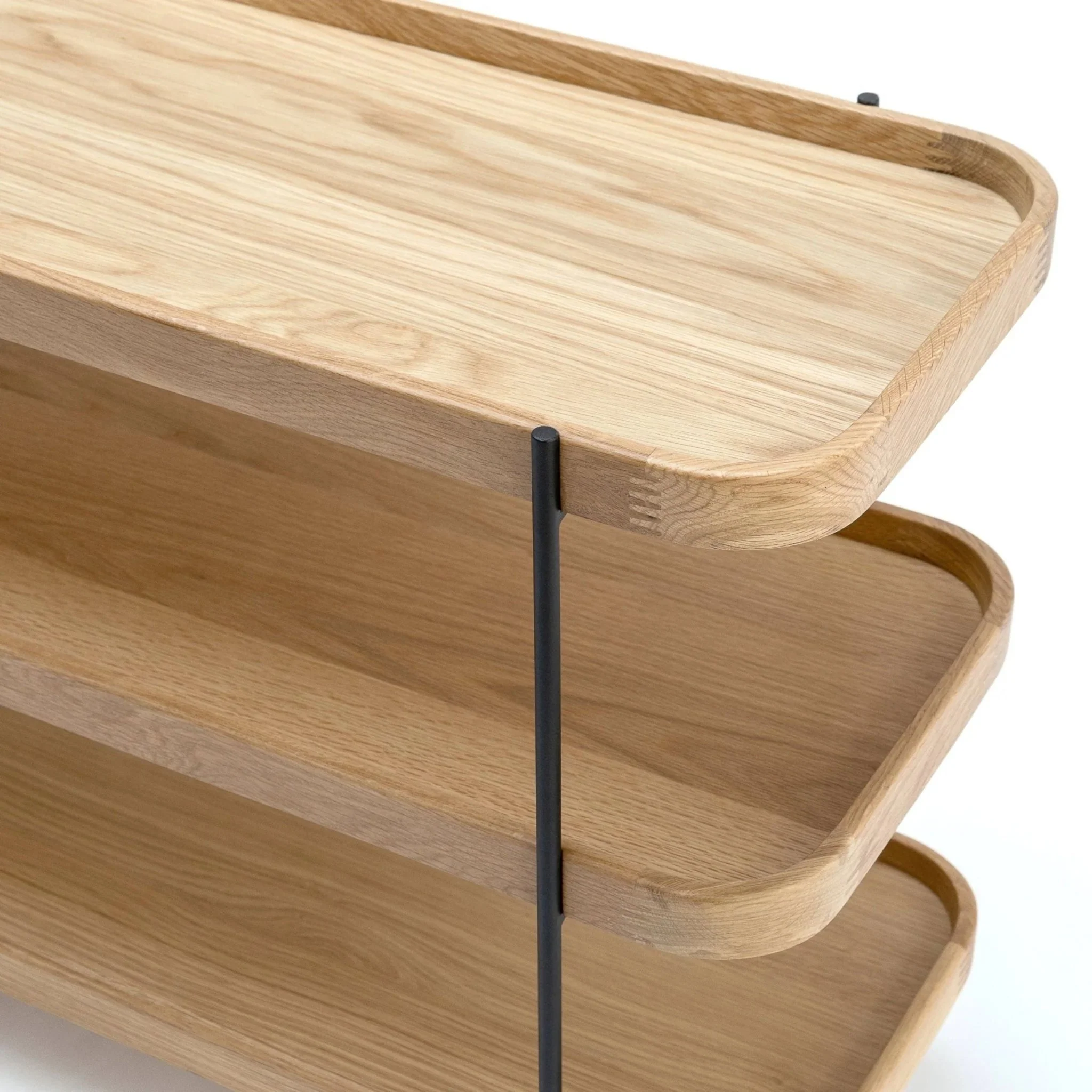 Humla 3 Tiered Shelf - Light Oak - Image 6