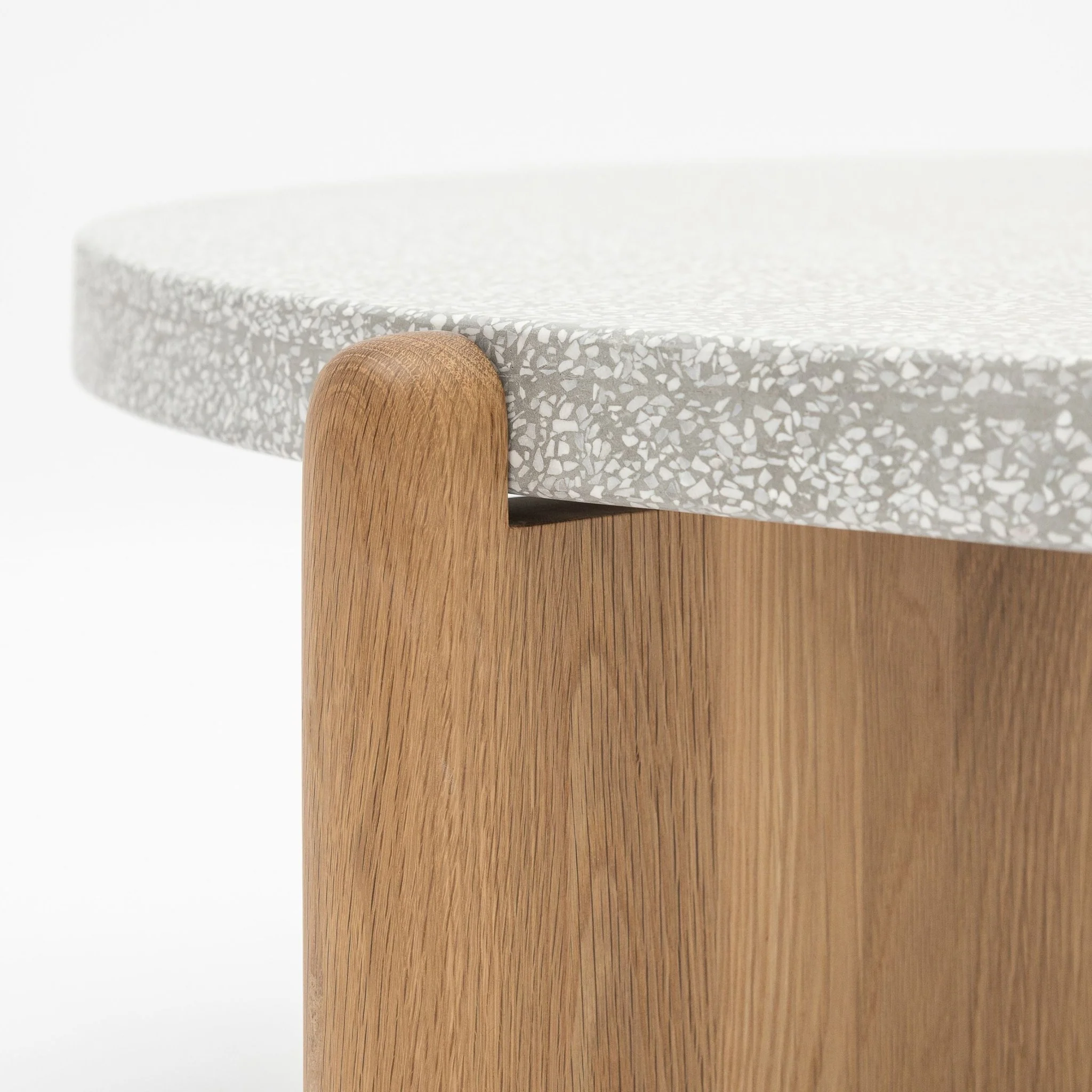 Native Coffee Table - Warm Cement & Light Oak - Image 12