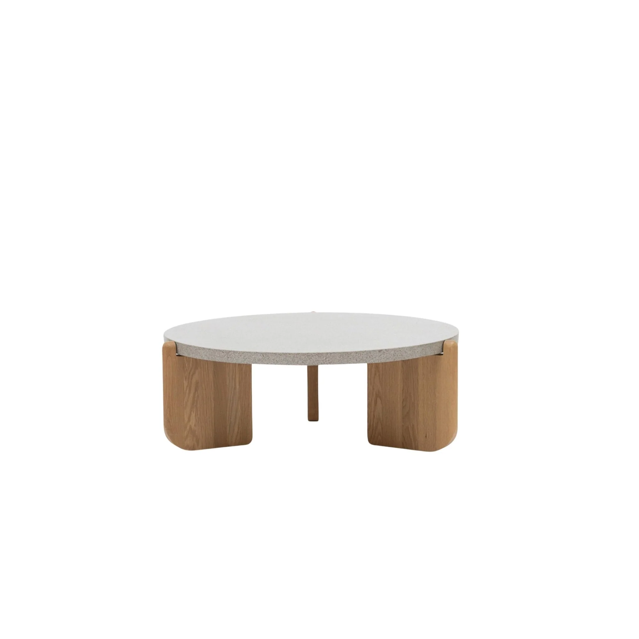 Native Coffee Table - Warm Cement & Light Oak - Image 8