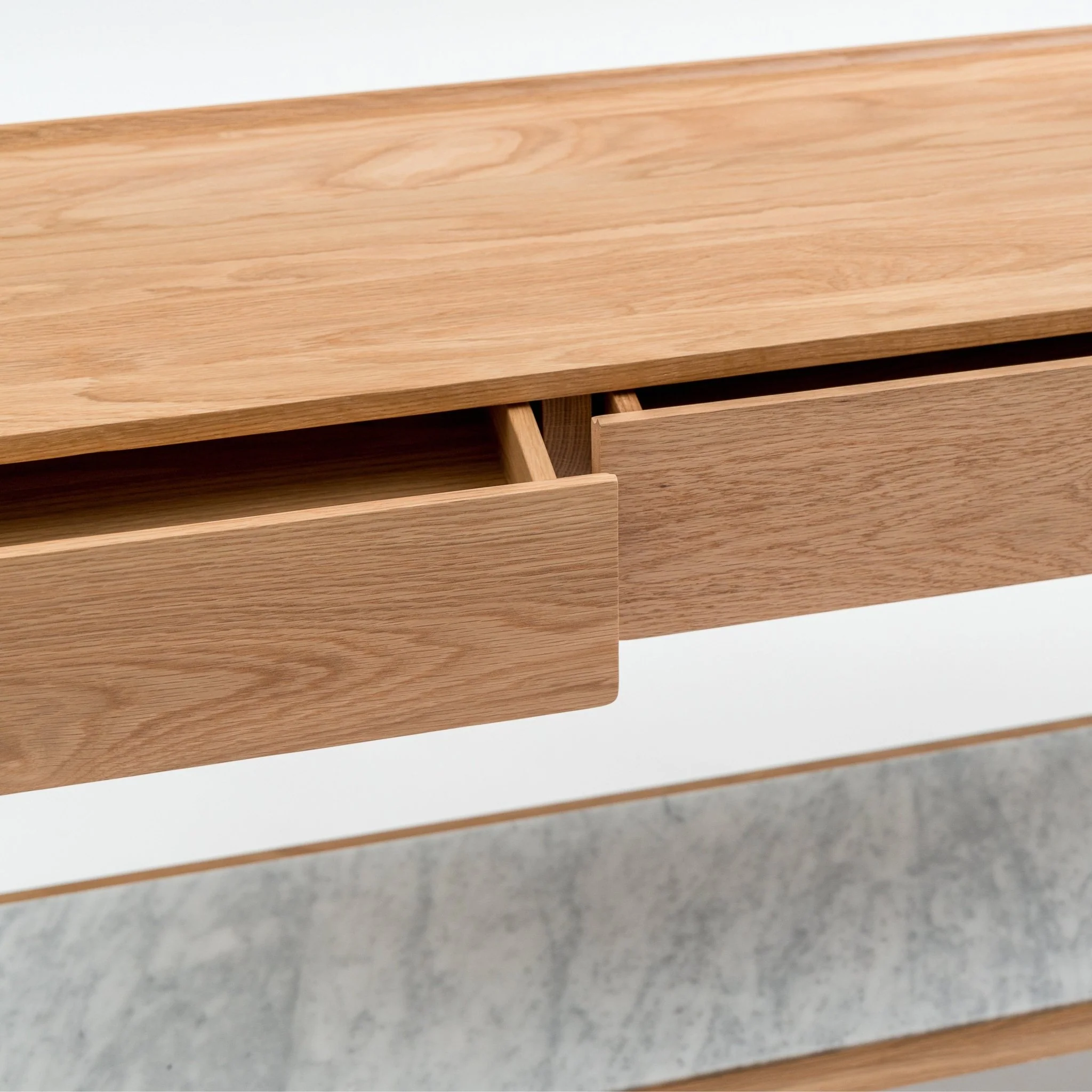 Nell Console - Light Oak & Bianca Carrara - Image 12