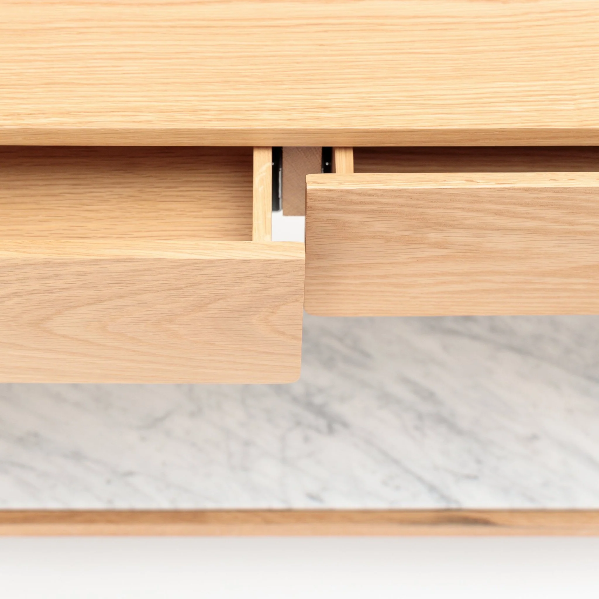 Nell Console - Light Oak & Bianca Carrara - Image 24