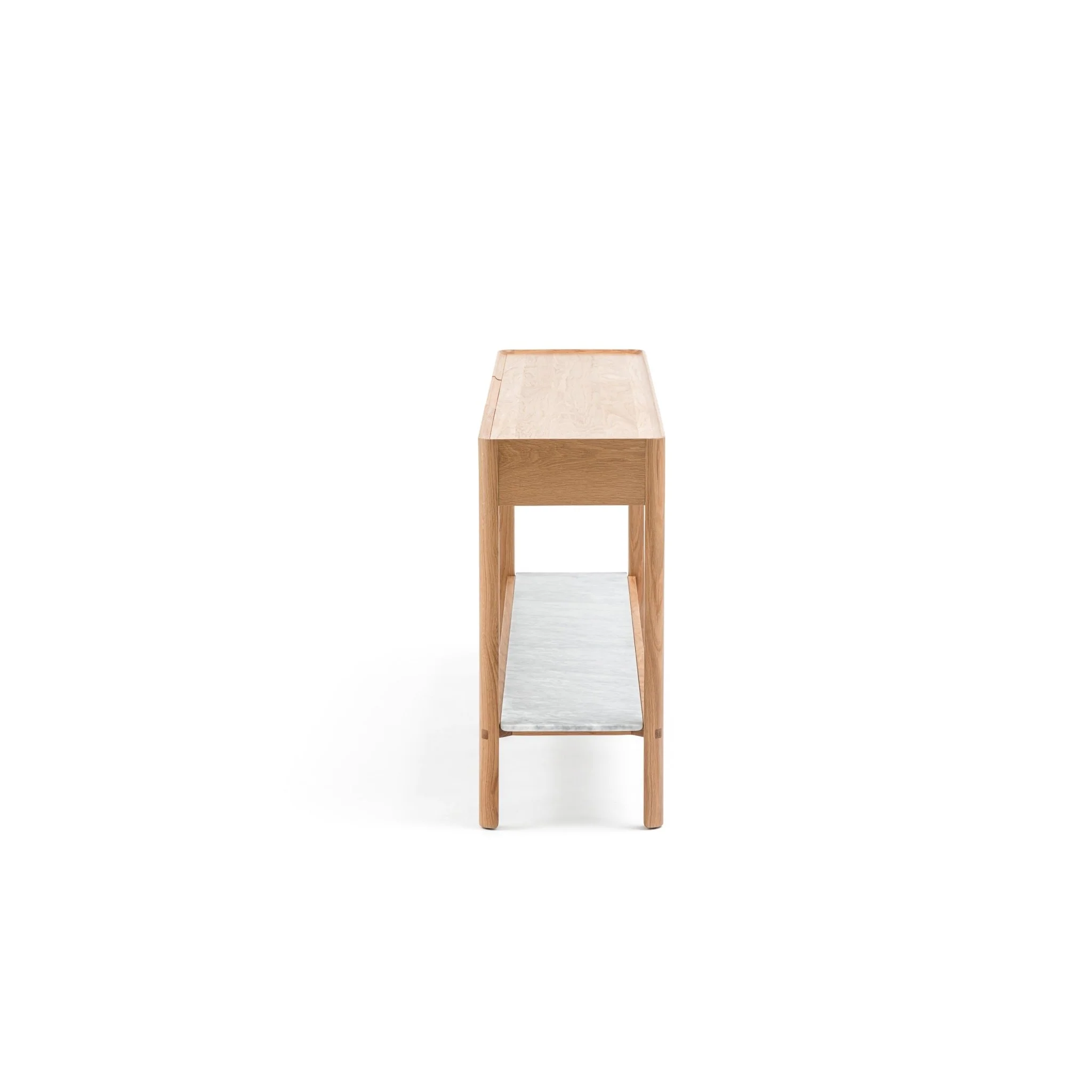 Nell Console - Light Oak & Bianca Carrara - Image 3