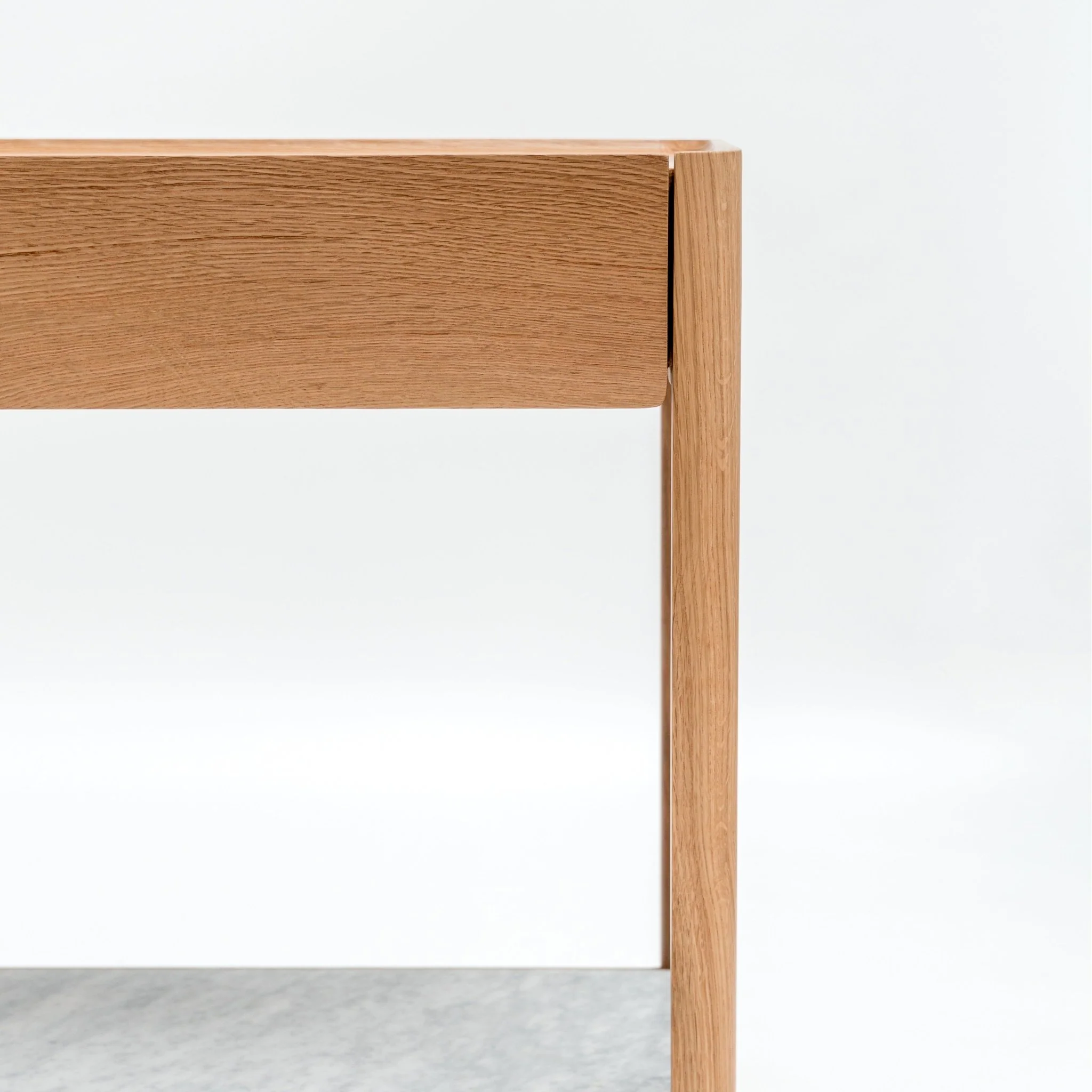 Nell Console - Light Oak & Bianca Carrara - Image 5