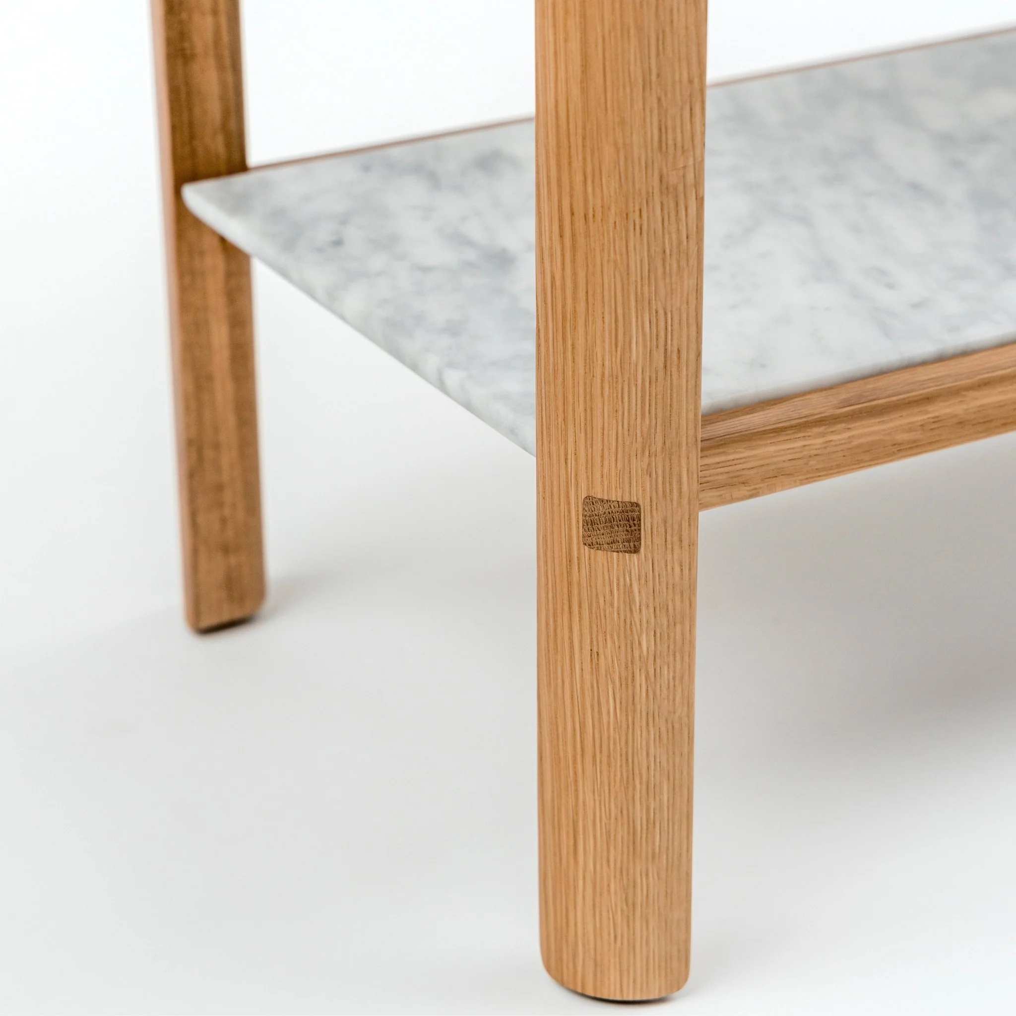 Nell Console - Light Oak & Bianca Carrara - Image 6