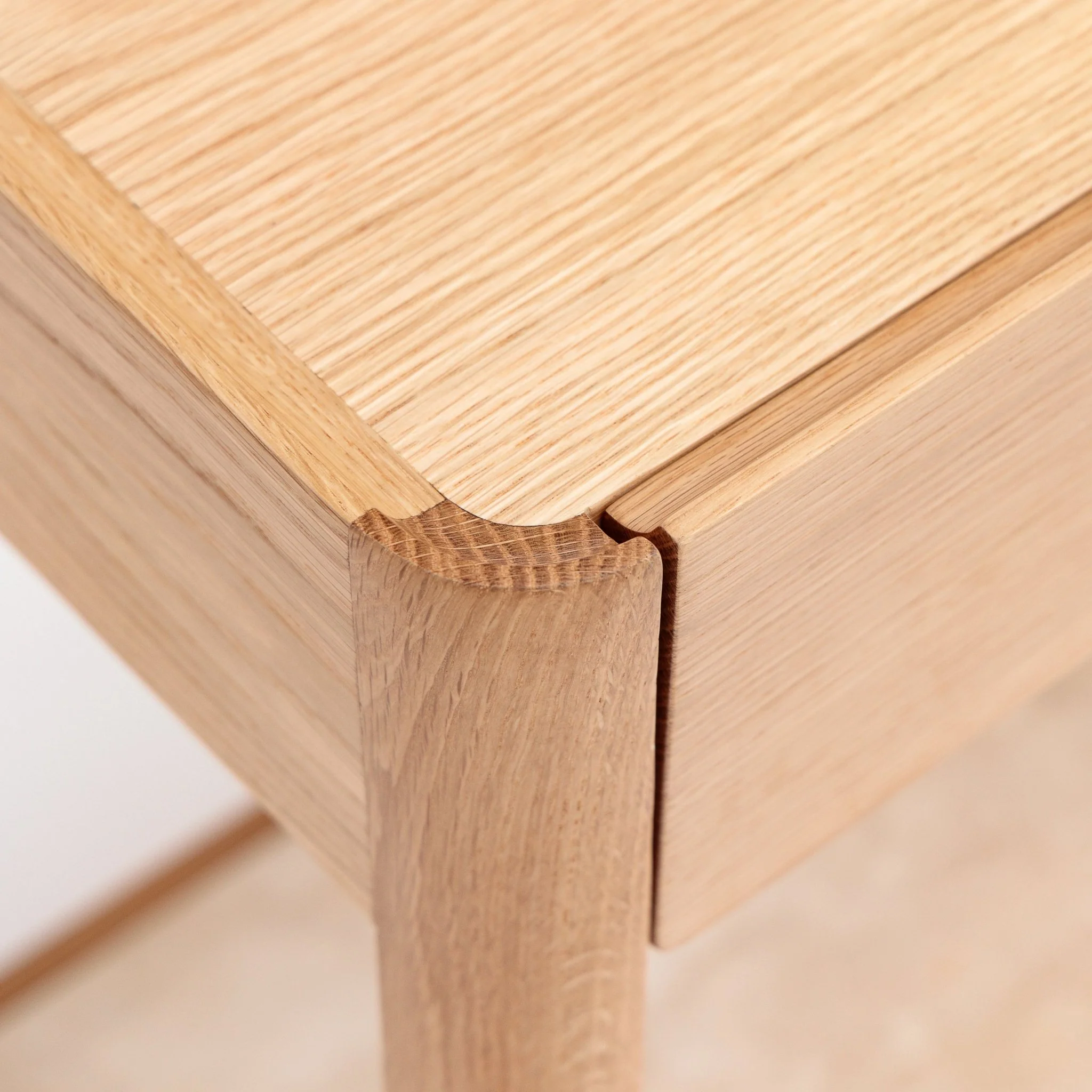 Nell Console - Light Oak & Travertine - Image 14