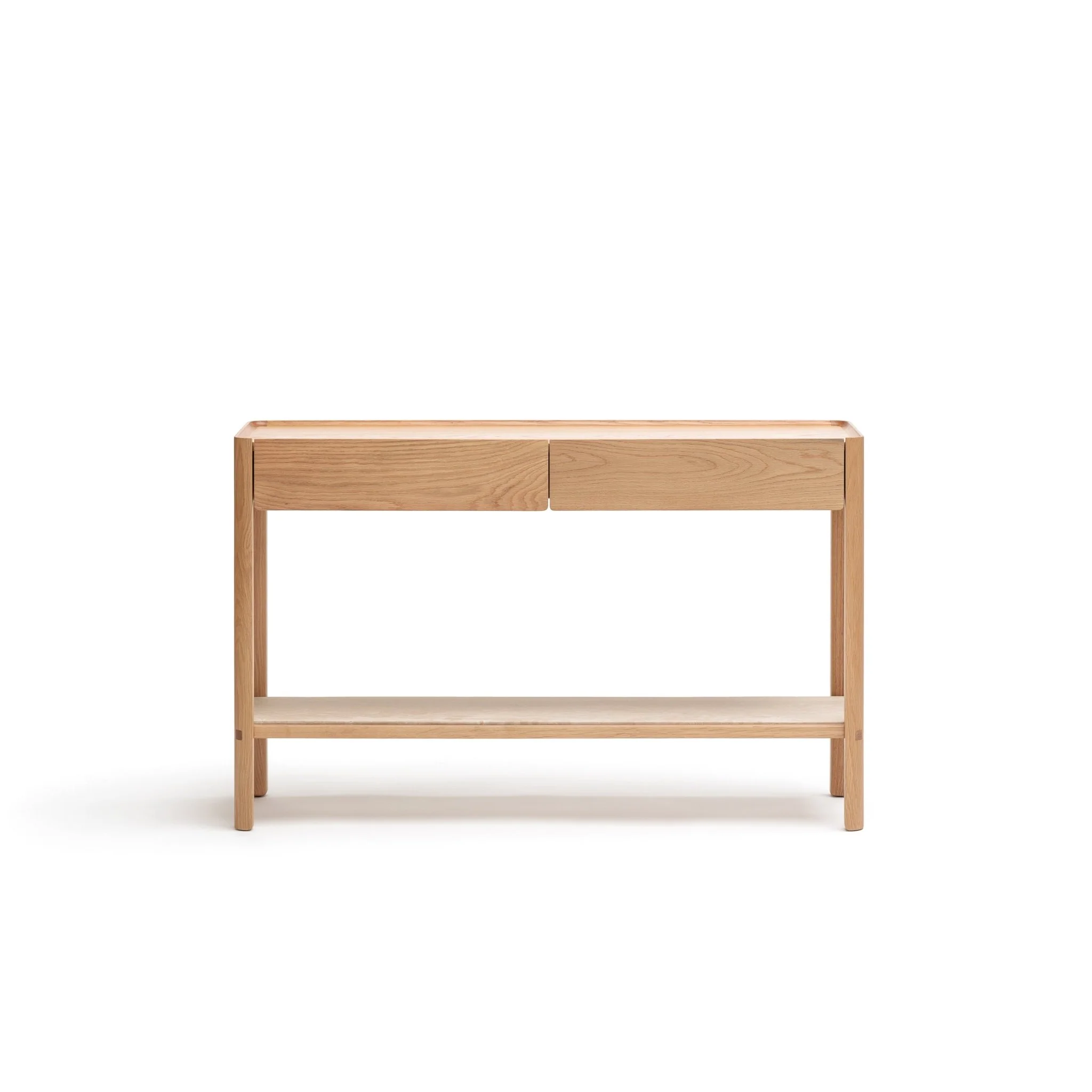 Nell Console - Light Oak & Travertine - Image 17