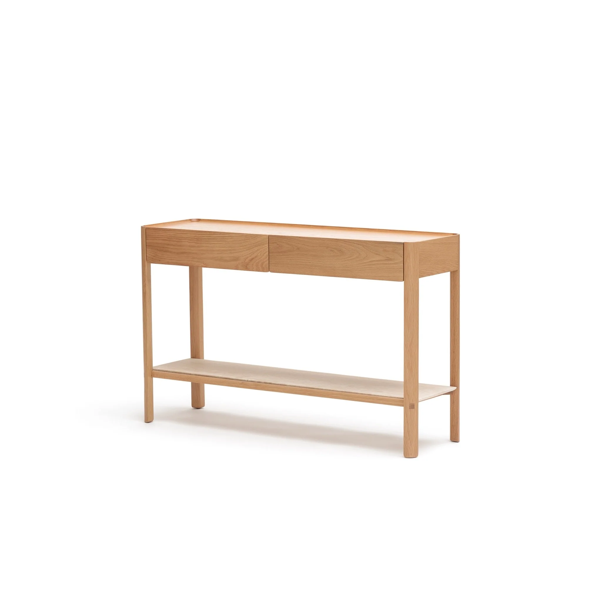 Nell Console - Light Oak & Travertine - Image 18