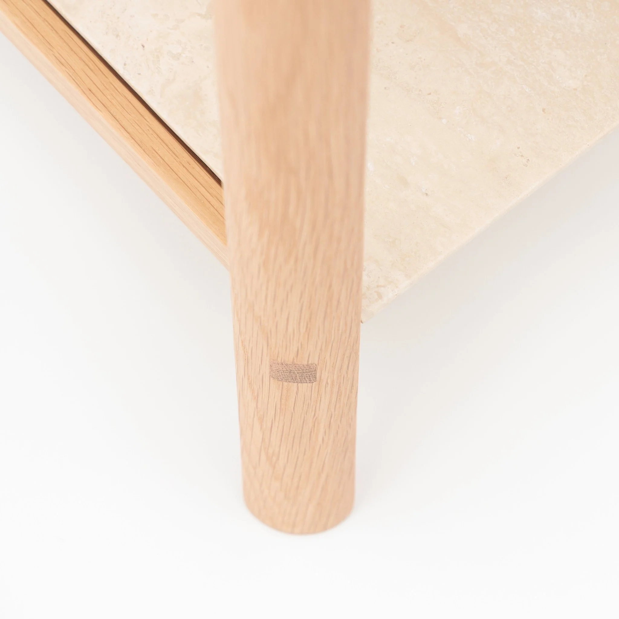 Nell Console - Light Oak & Travertine - Image 24