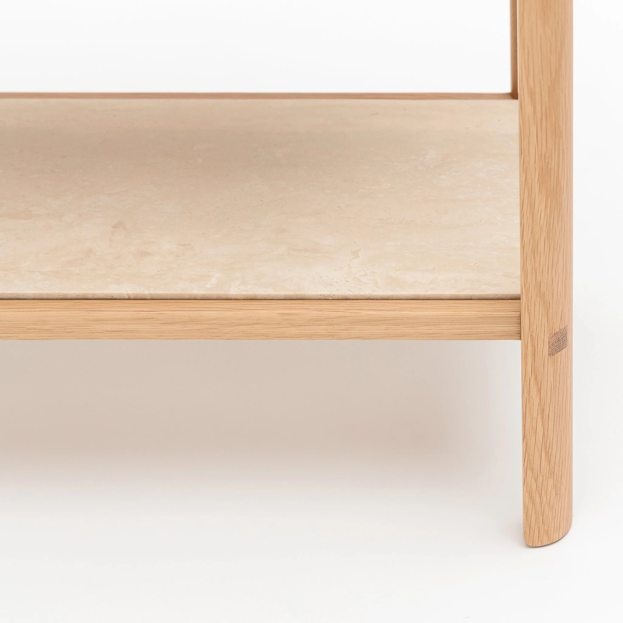 Nell Console - Light Oak & Travertine - Image 28