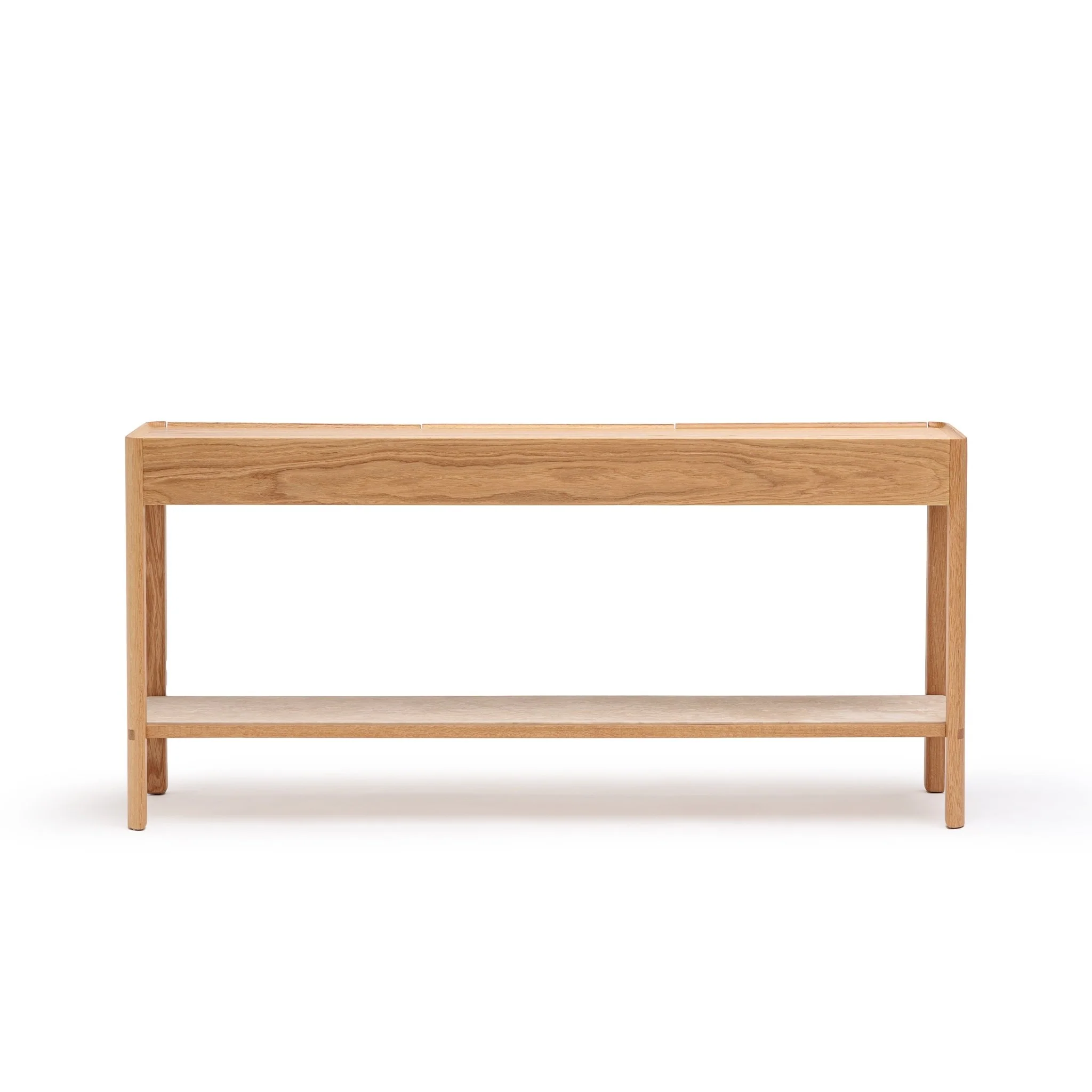 Nell Console - Light Oak & Travertine - Image 6