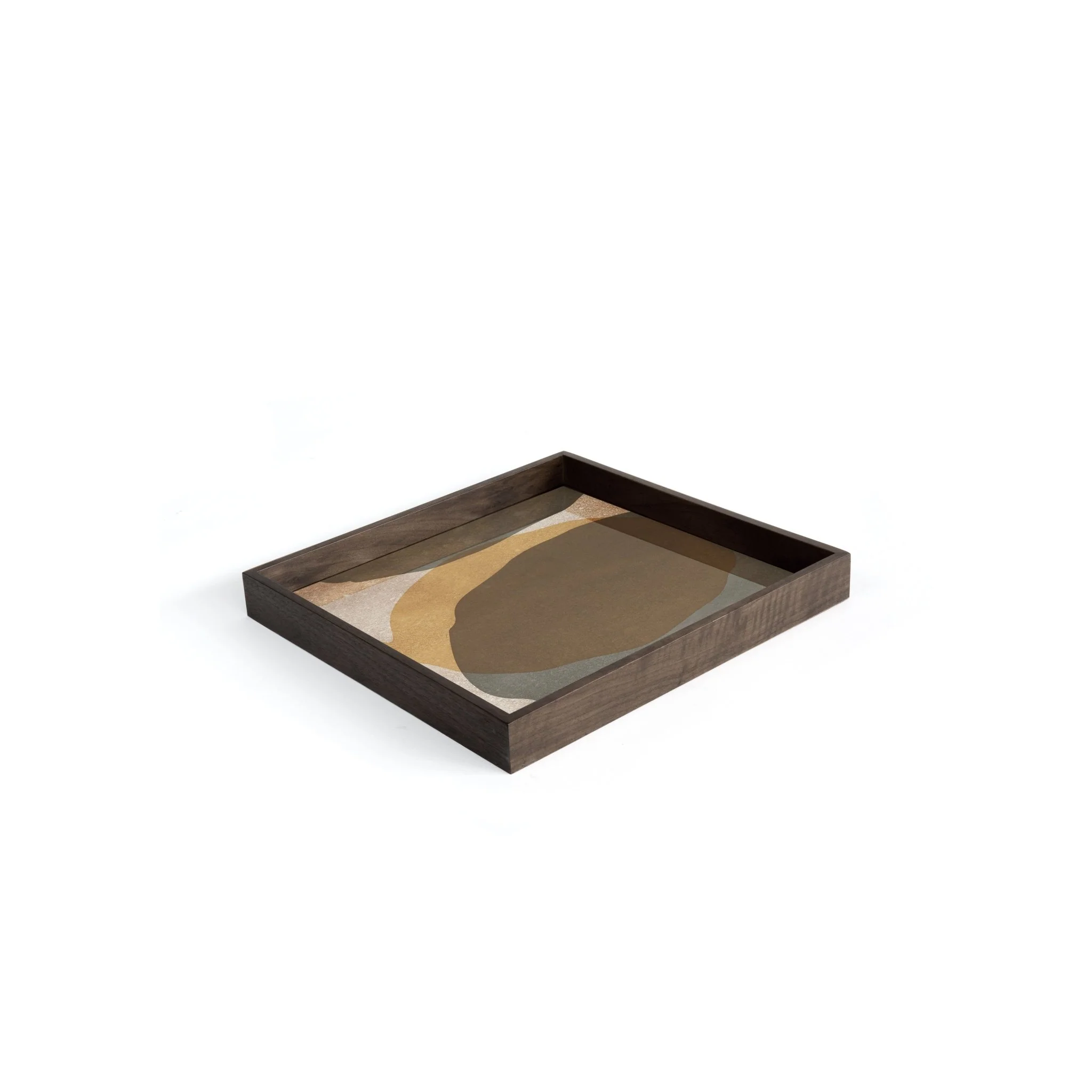 Overlapping Dots Square Glass Tray - Image 3