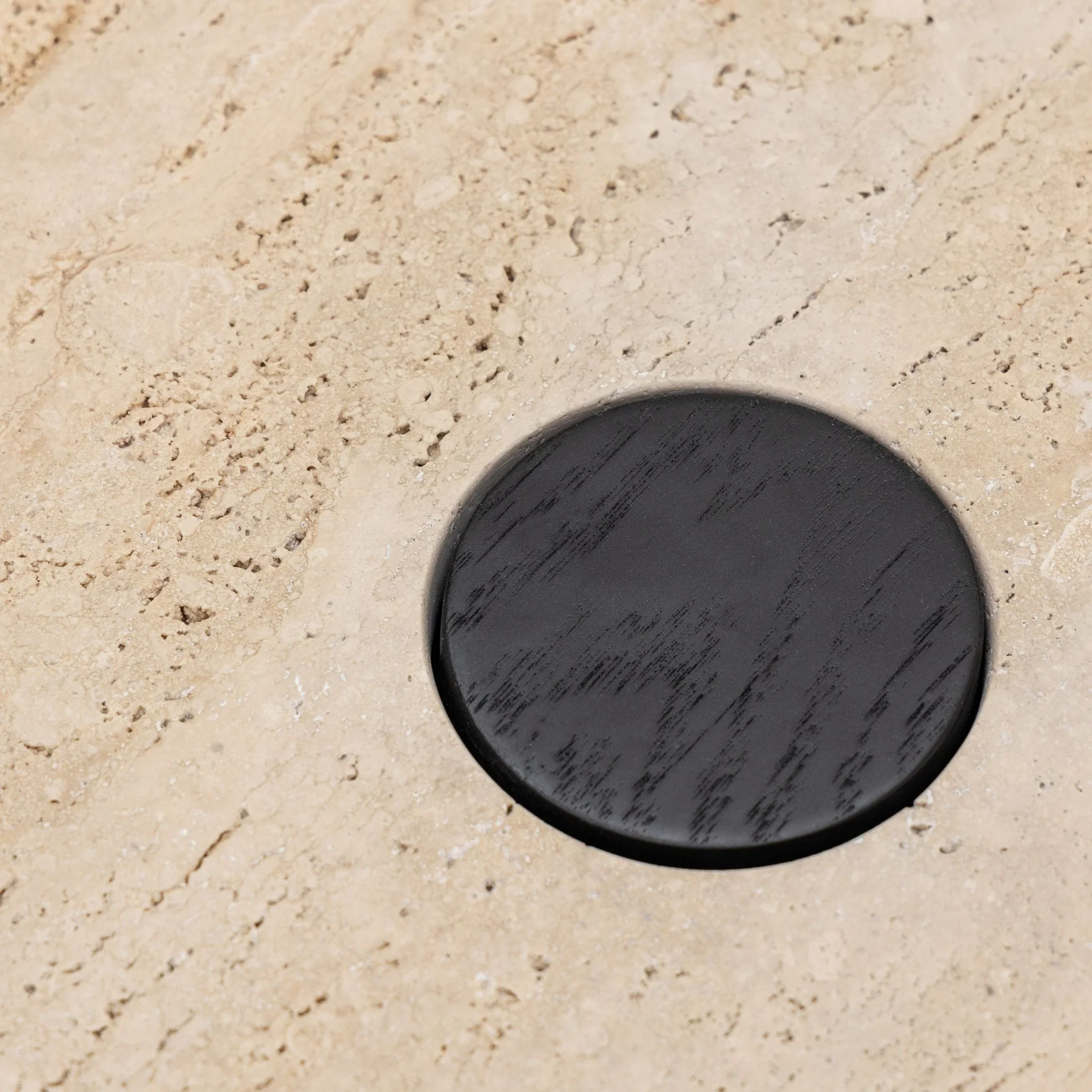 Pivot Coffee Table - Black Oak & Travertine - Image 6