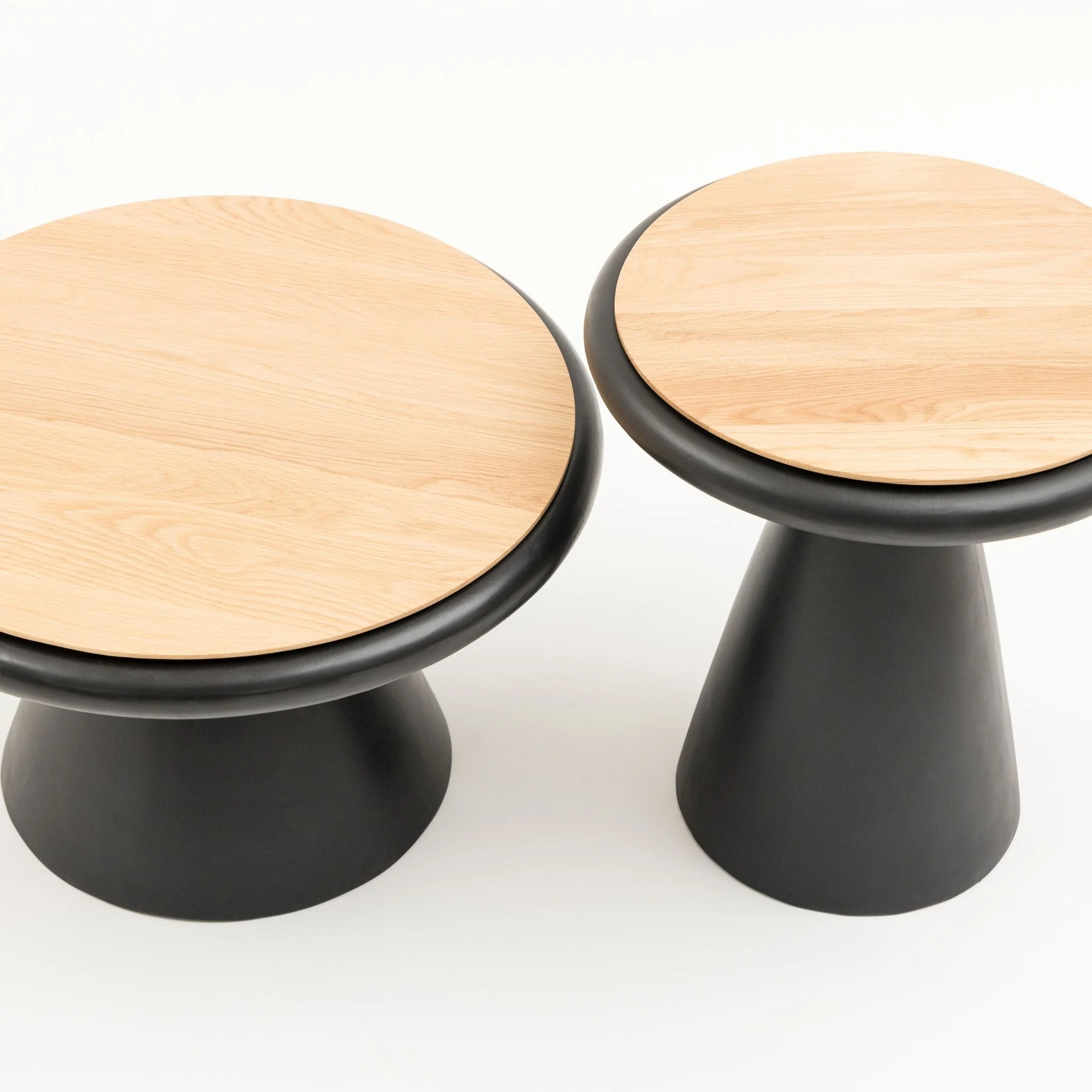 Ramel Coffee Table - Light Oak & Black - Image 8
