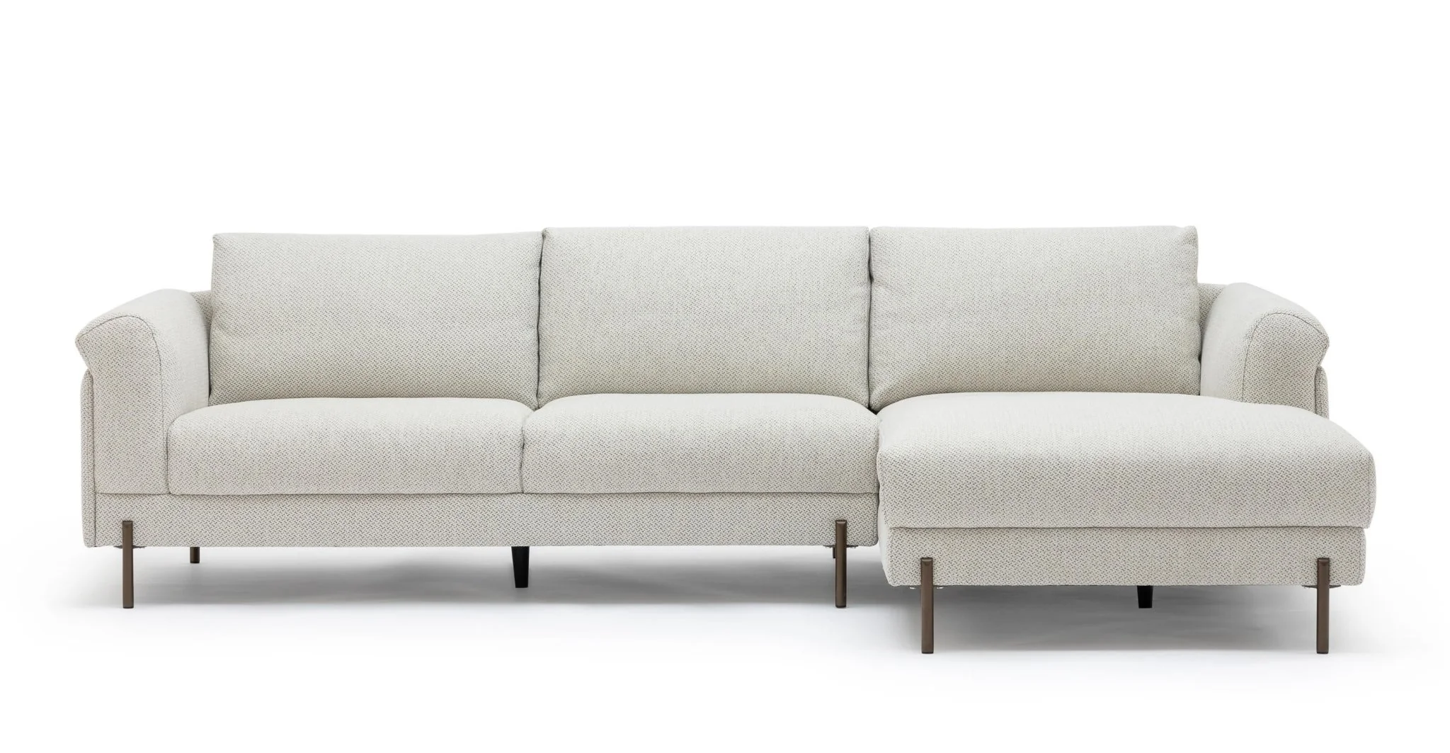 Serena L-Shaped Sofa - Almond Cream - Image 12