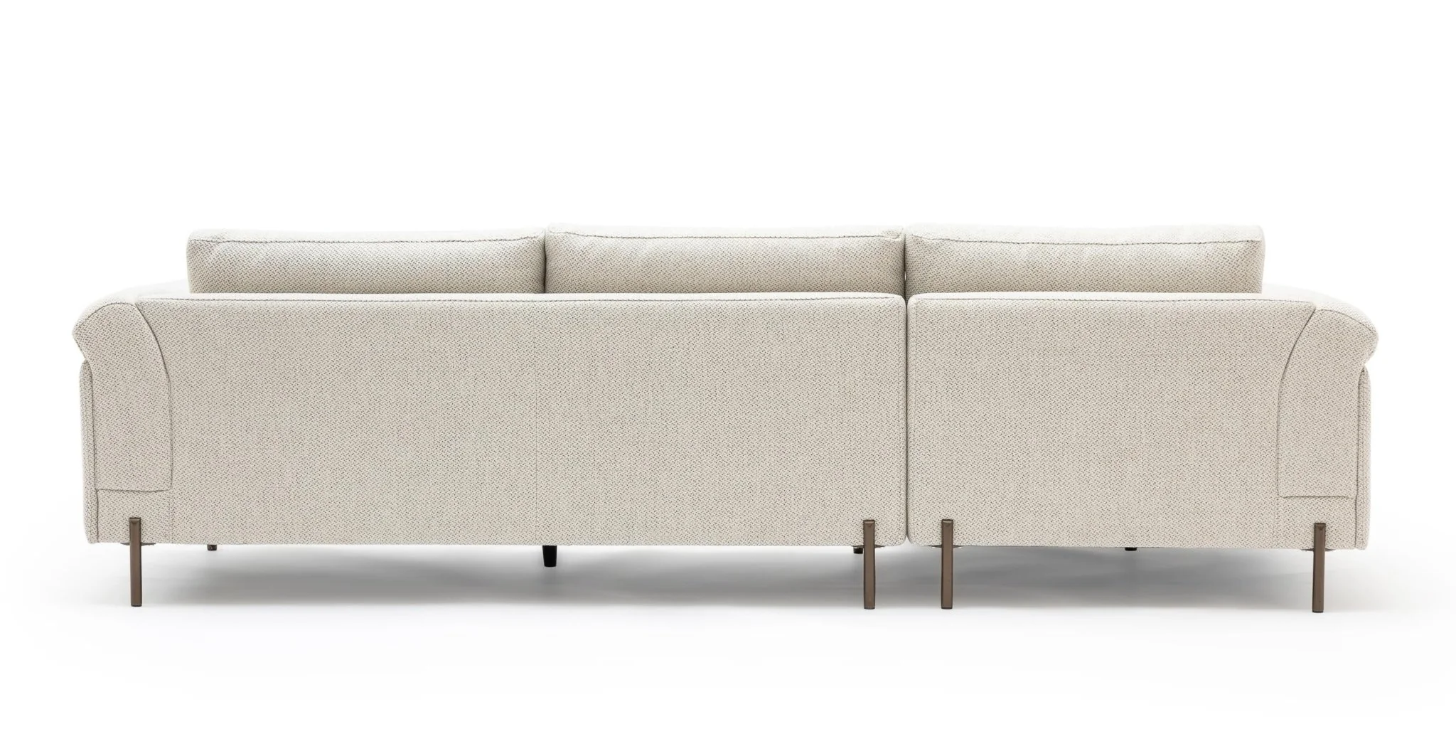 Serena L-Shaped Sofa - Almond Cream - Image 5