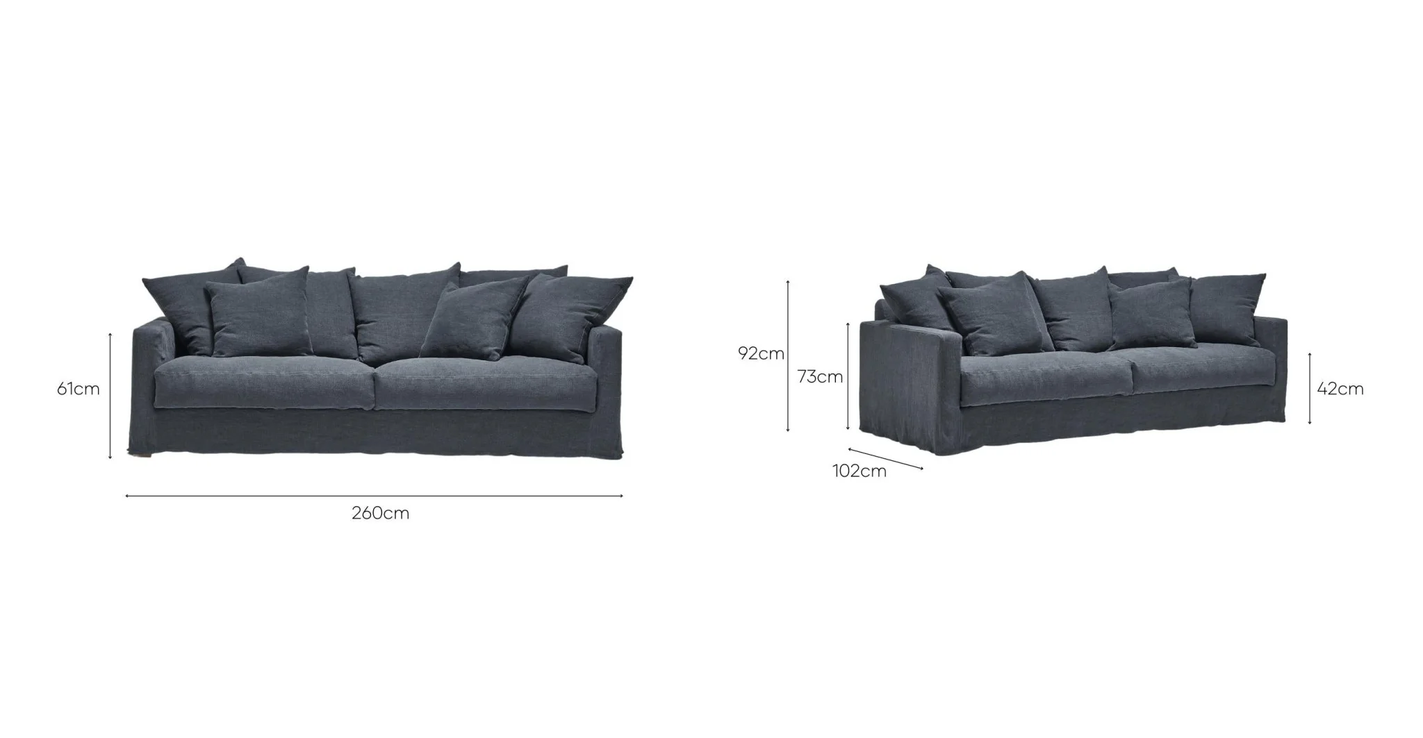 Sloopy Sofa - Asa Ink - Image 8