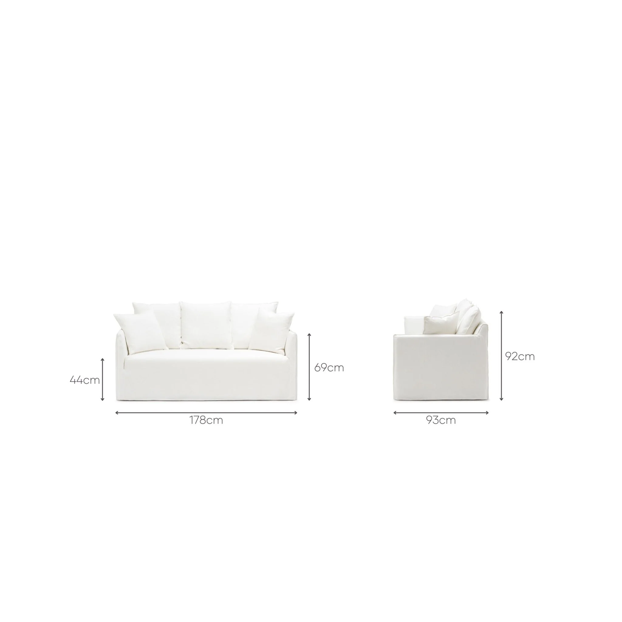Solara Sofa - Off White - Image 45