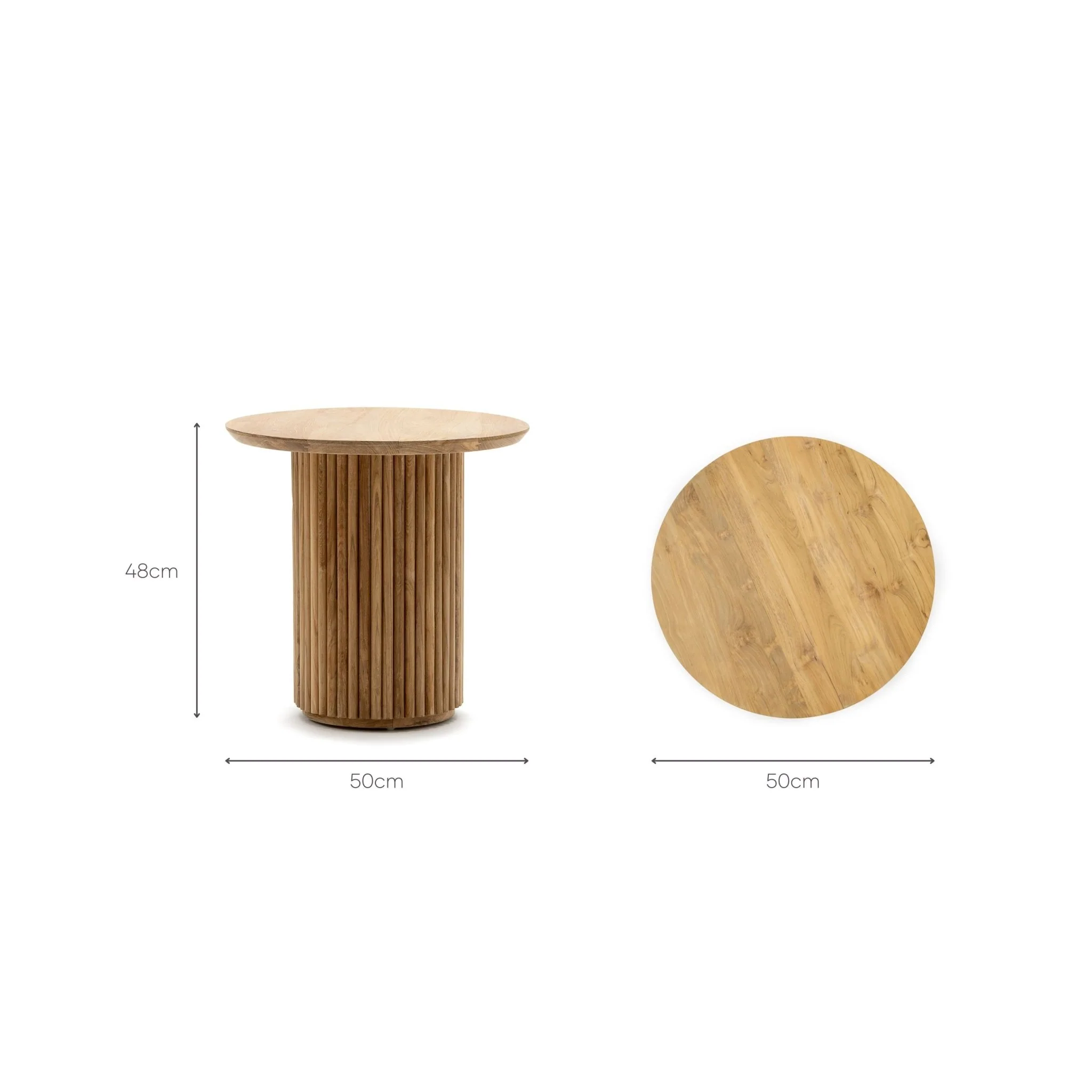 Verona Side Table - Natural - Image 7